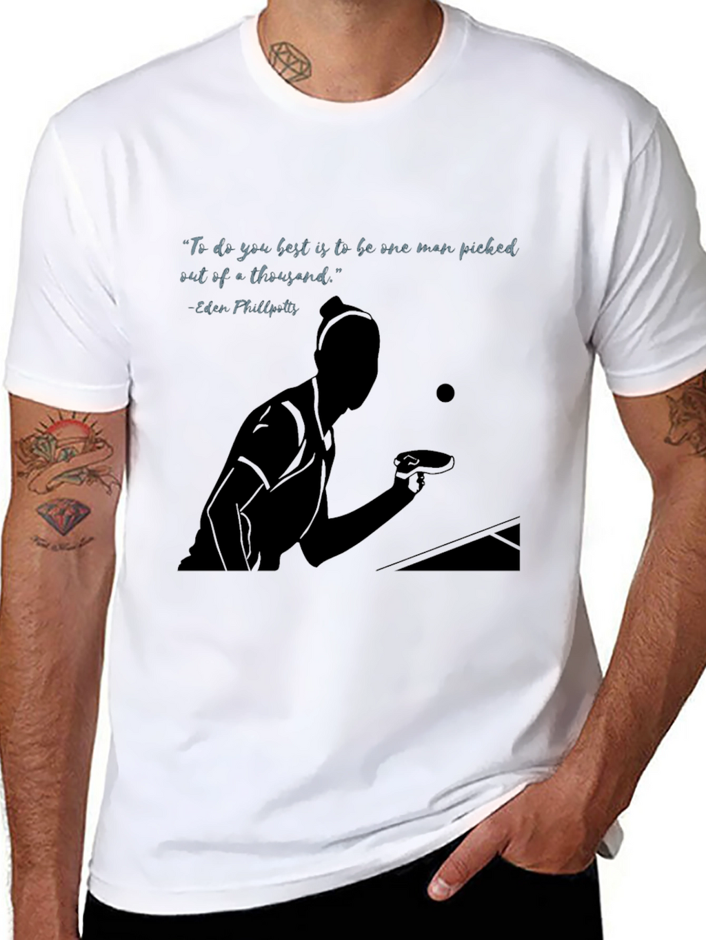 Ping Pong Player Graphic T-Shirt
