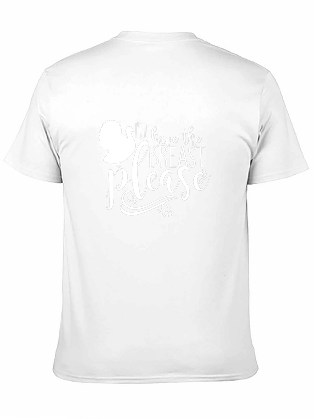 Funny Turkey Thanksgiving Breast Please Black T-Shirt