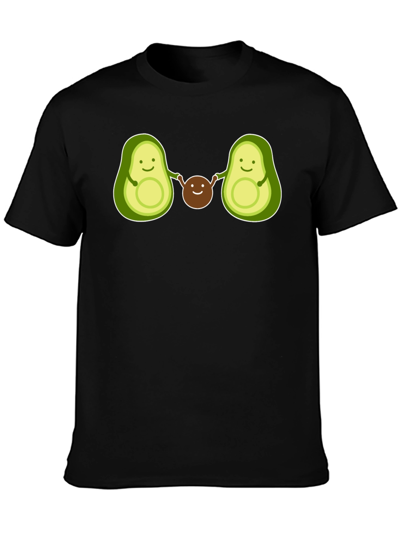 Avocado Family Graphic Tee - Black