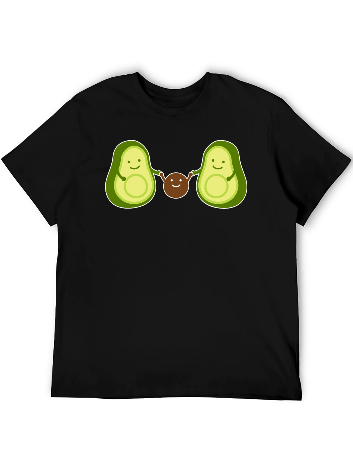 Avocado Family Graphic Tee - Black