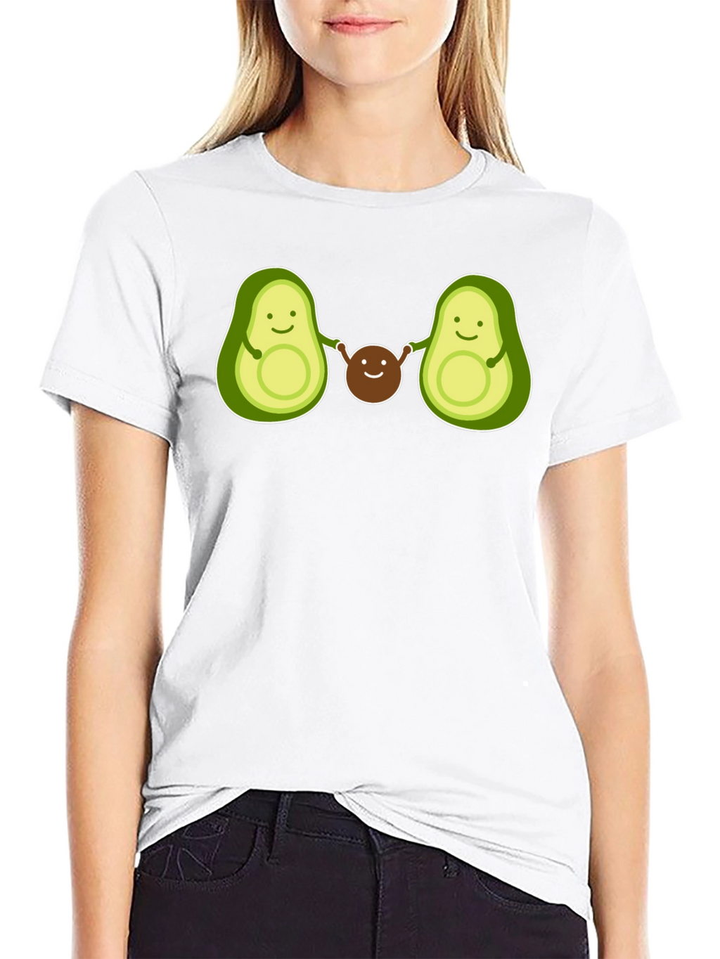 Avocado Family Graphic Tee - Black