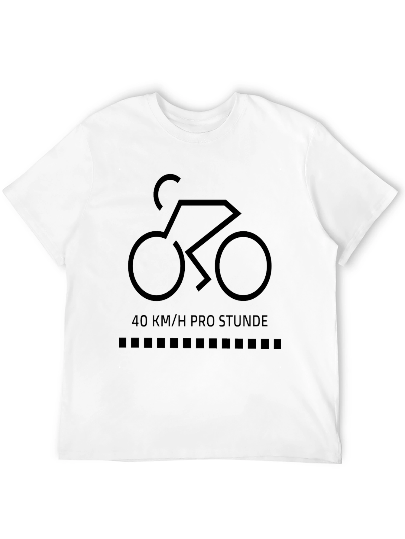 Cycling Enthusiast Tee: 40 KM/H Pro Stunde