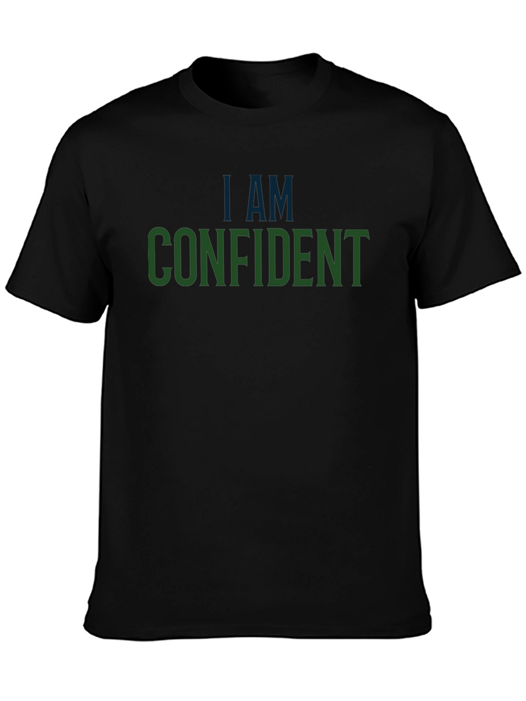 Confident Statement Graphic Tee - Mens Black T-Shirt