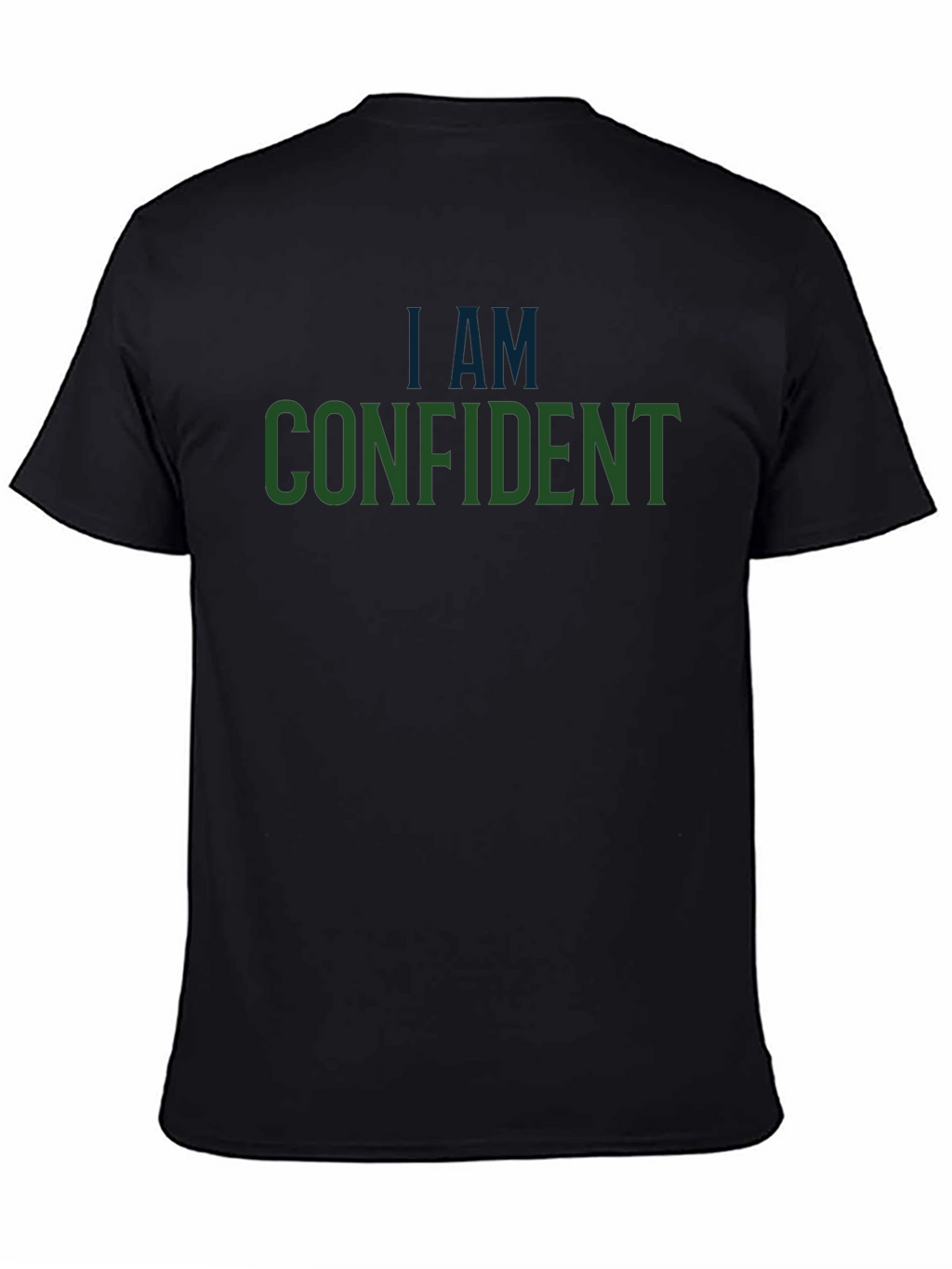 Confident Statement Graphic Tee - Mens Black T-Shirt