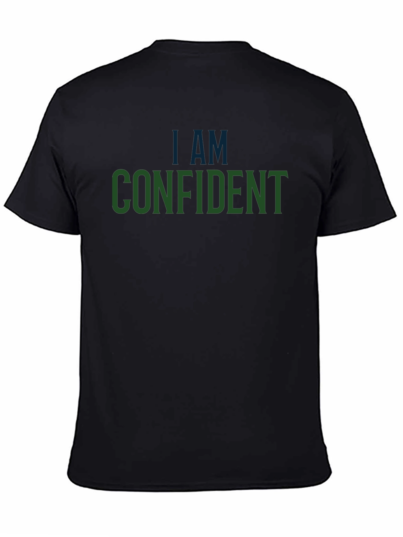 Confident Statement Graphic Tee - Mens Black T-Shirt