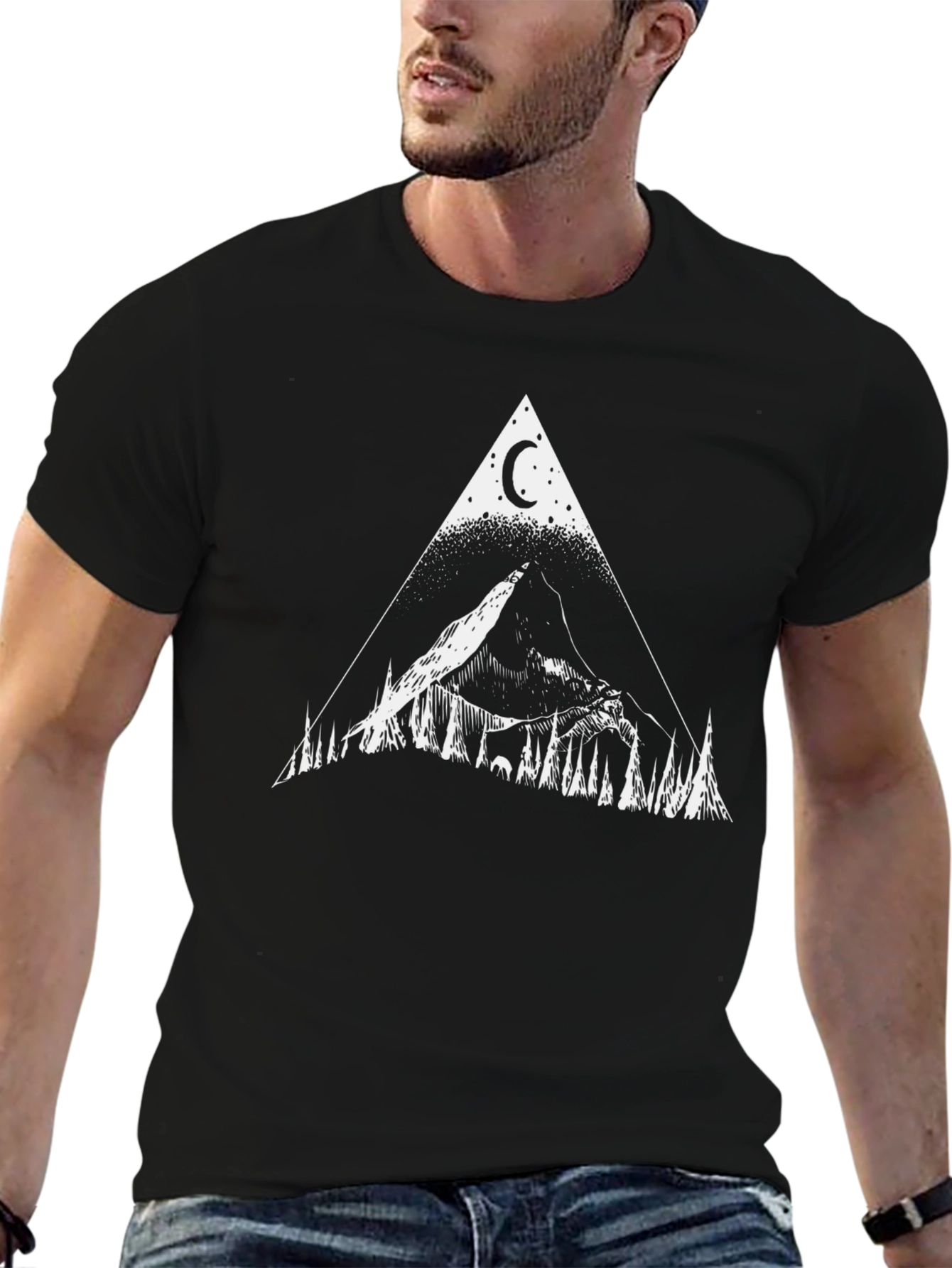 Mystic Mountain Triangle Graphic Tee