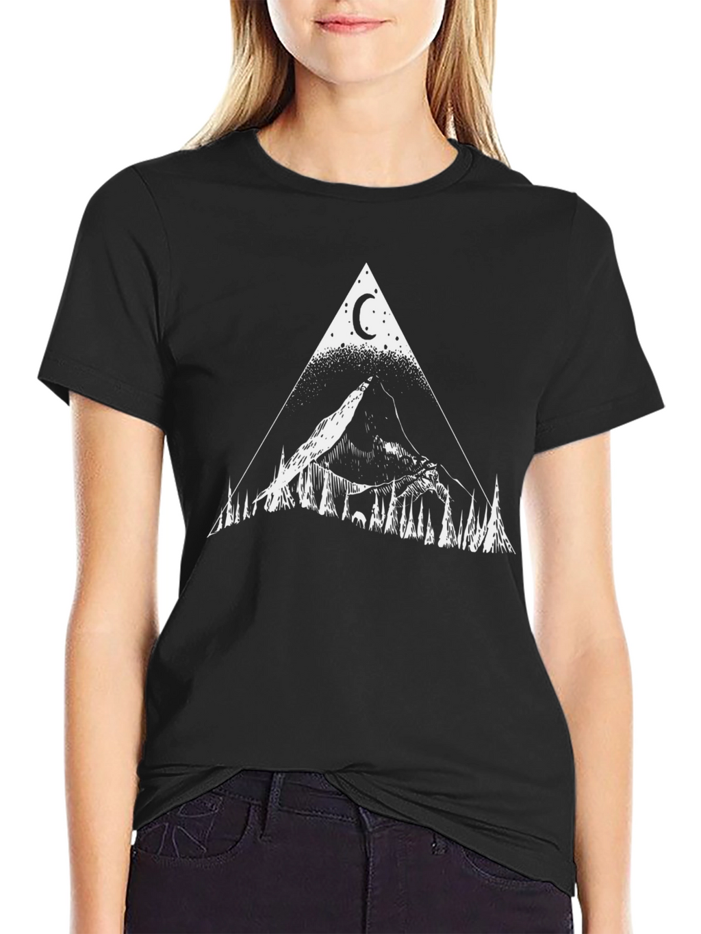 Mystic Mountain Triangle Graphic Tee