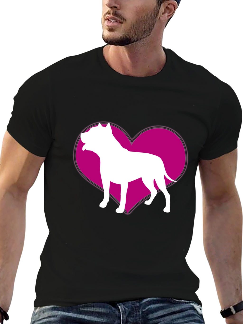 Dog Breed Heart Graphic T-Shirt