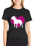 Dog Breed Heart Graphic T-Shirt