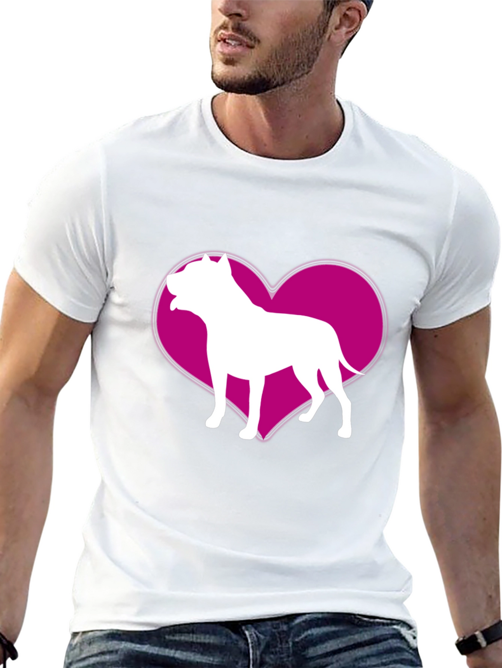 Dog Breed Heart Graphic T-Shirt