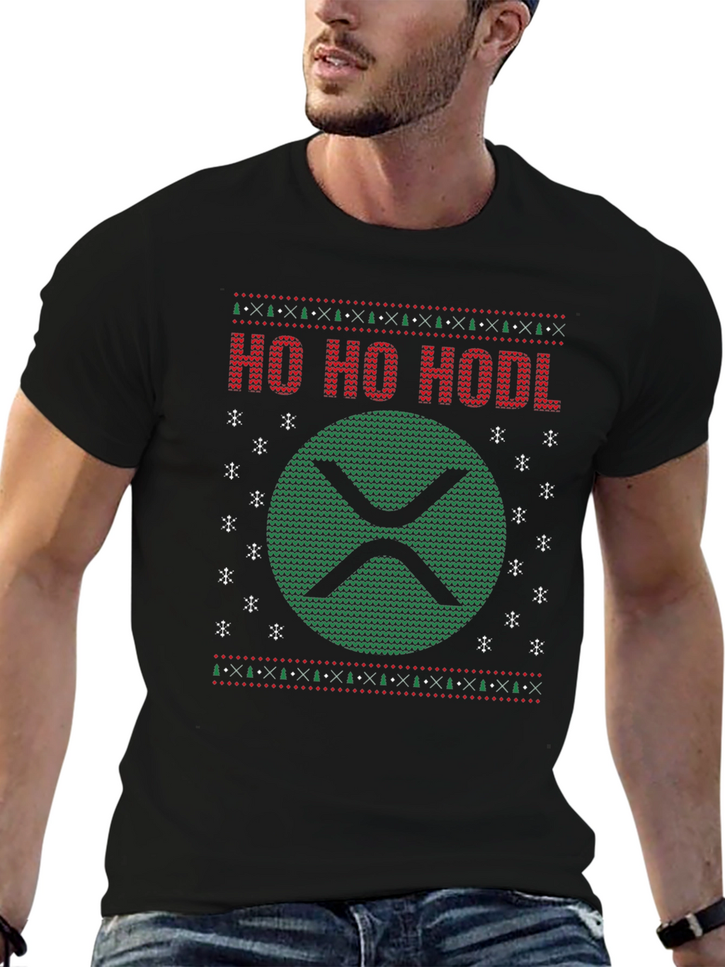 Ho Ho HODL Christmas XRP T-Shirt