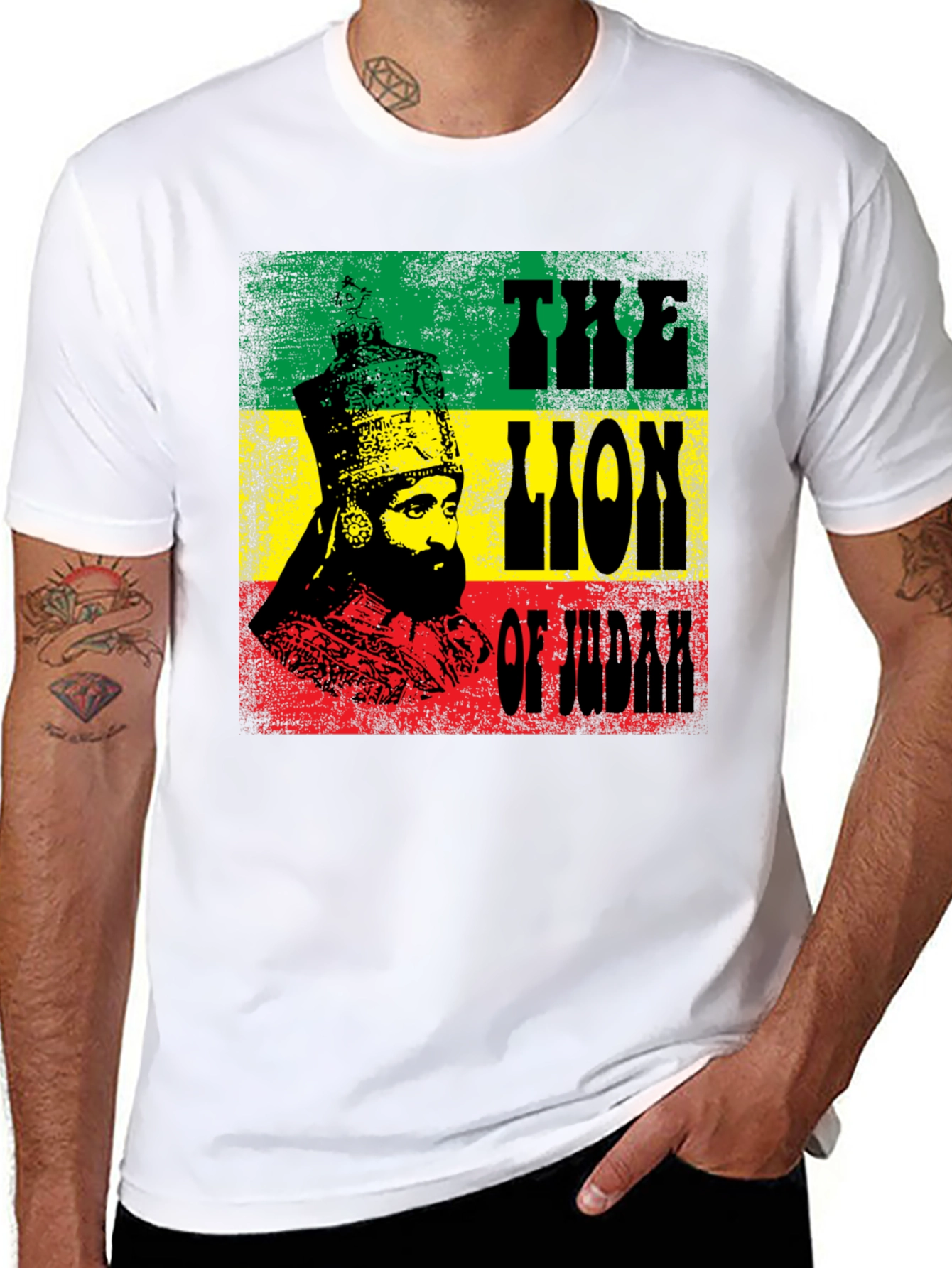 Lion of Judah Rastafarian T-Shirt