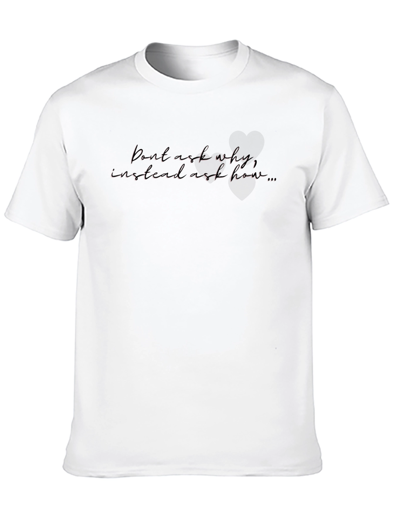 Motivational T-Shirt - Ask How Black Tee