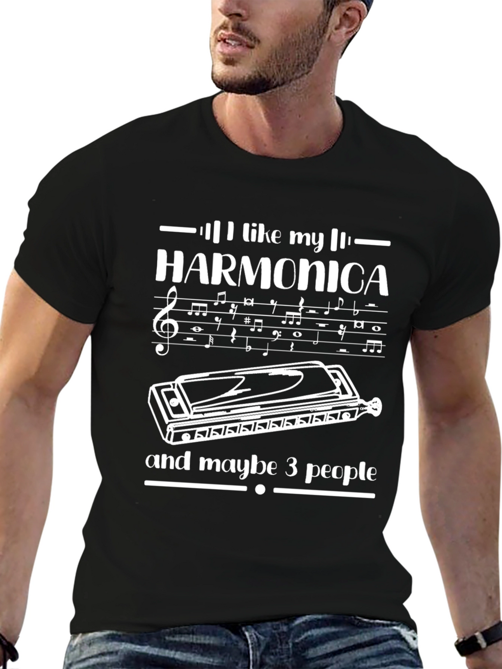 I Like My Harmonica T-Shirt