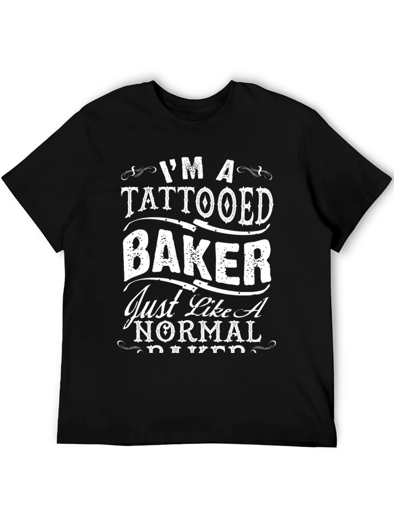 Tattooed Baker T-Shirt: Funny Baker Tee