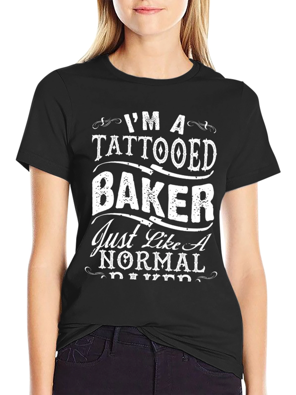 Tattooed Baker T-Shirt: Funny Baker Tee
