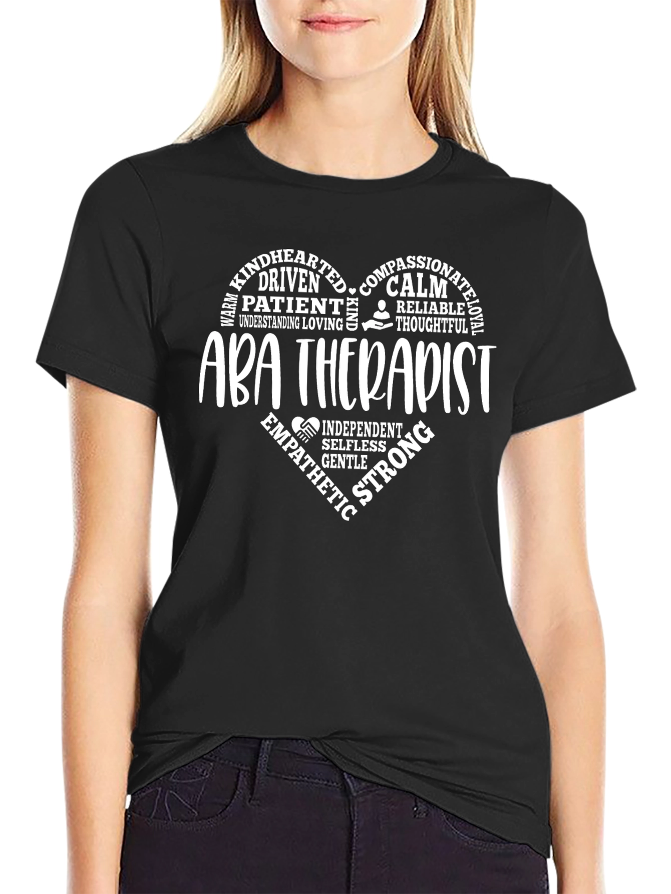 ABA Therapist Heart T-Shirt - Compassionate Professional Tee