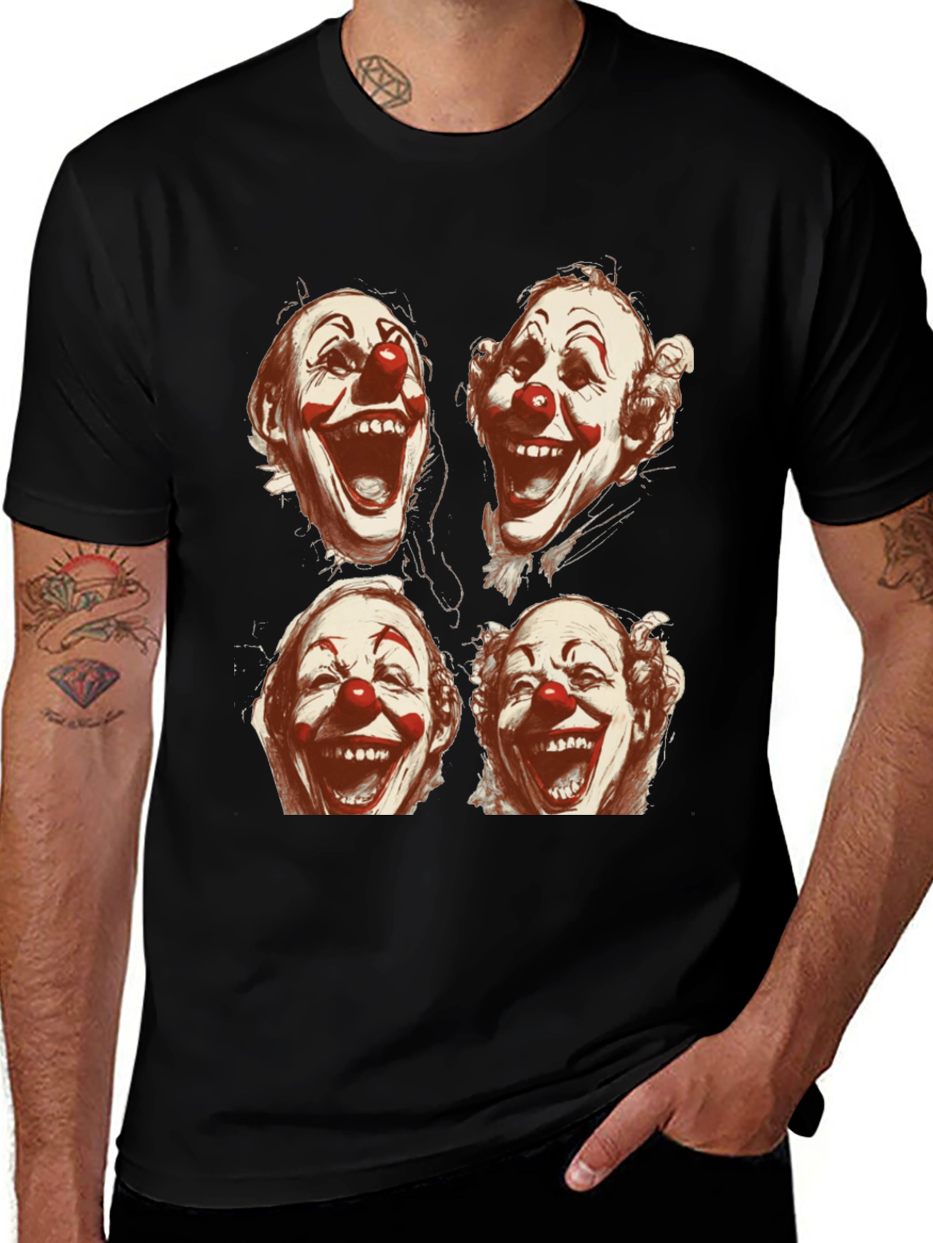 Clown Faces Graphic T-Shirt