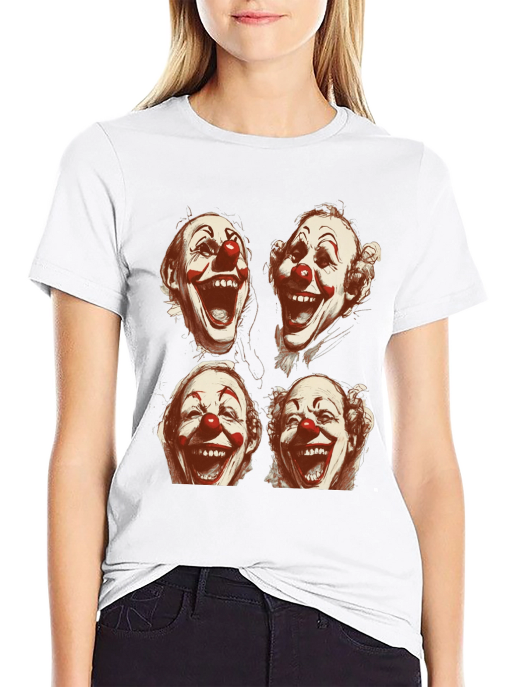 Clown Faces Graphic T-Shirt