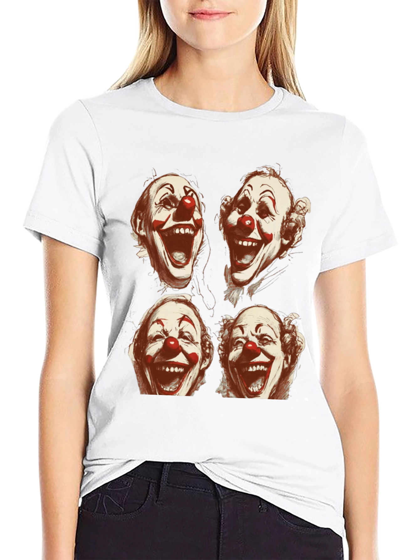 Clown Faces Graphic T-Shirt