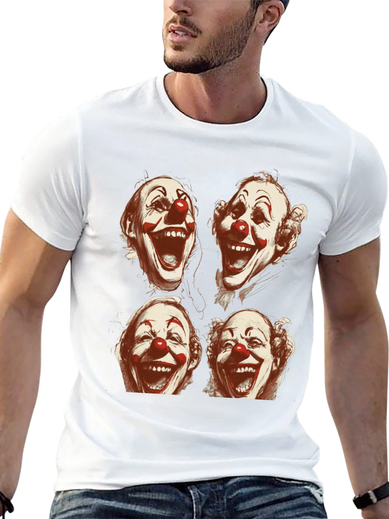 Clown Faces Graphic T-Shirt