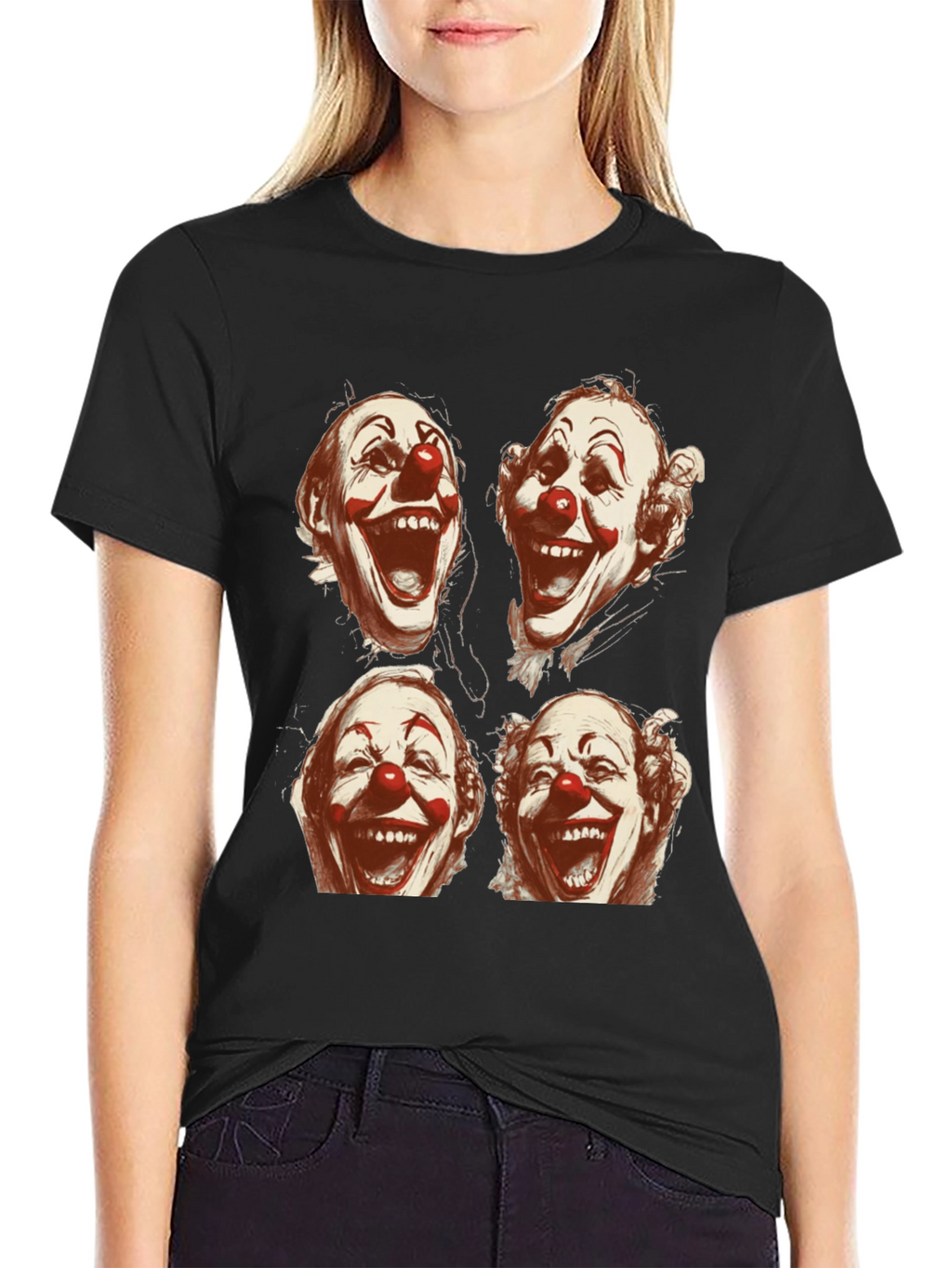 Clown Faces Graphic T-Shirt