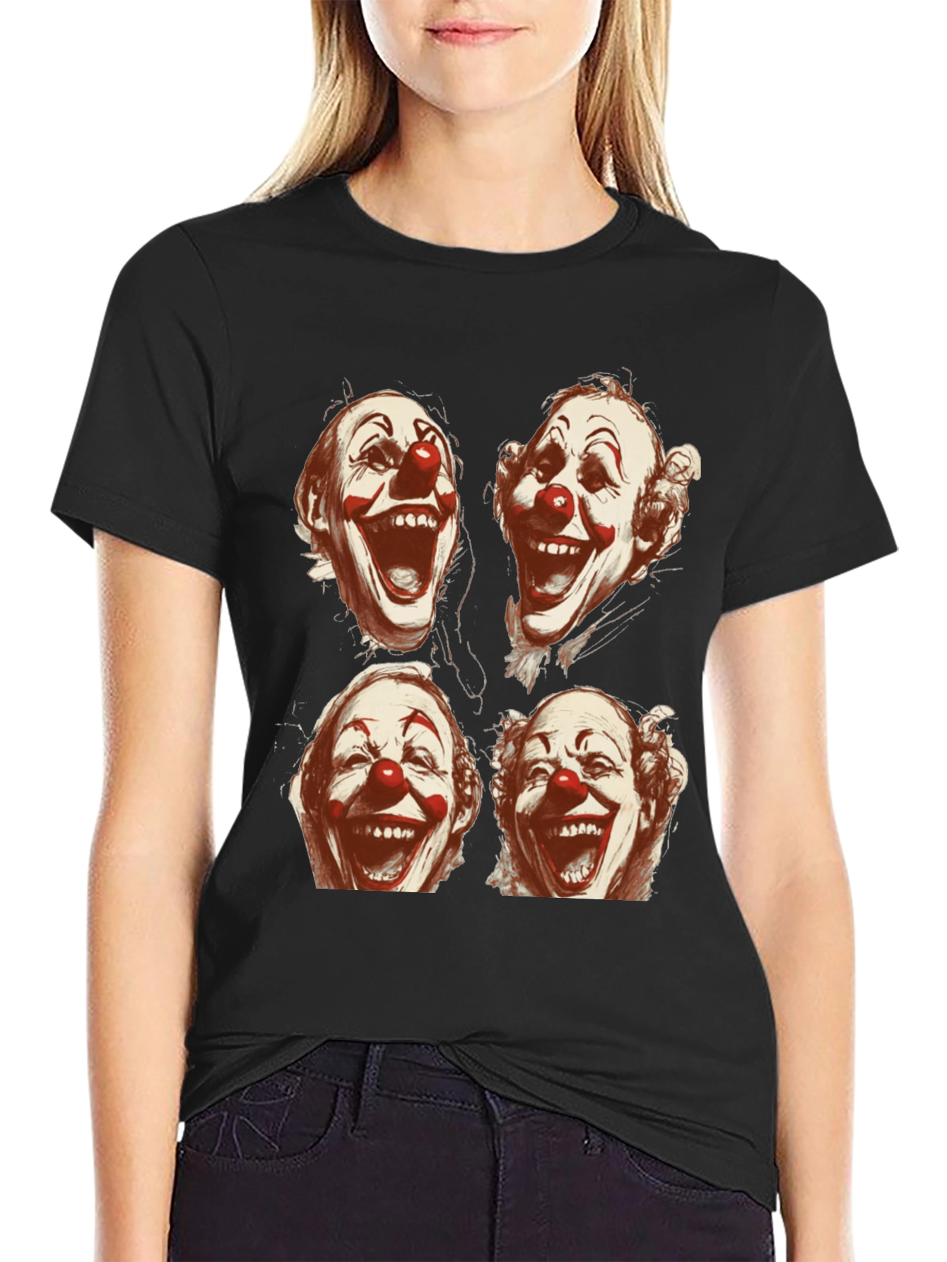 Clown Faces Graphic T-Shirt