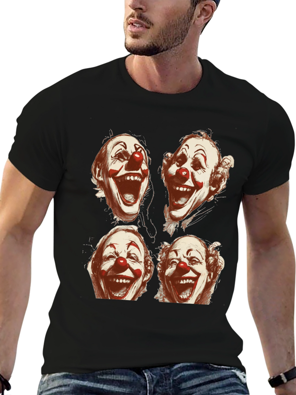 Clown Faces Graphic T-Shirt