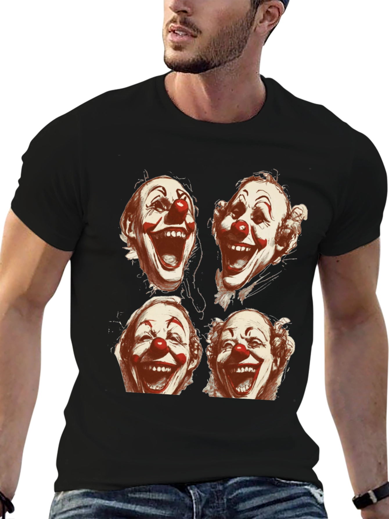 Clown Faces Graphic T-Shirt