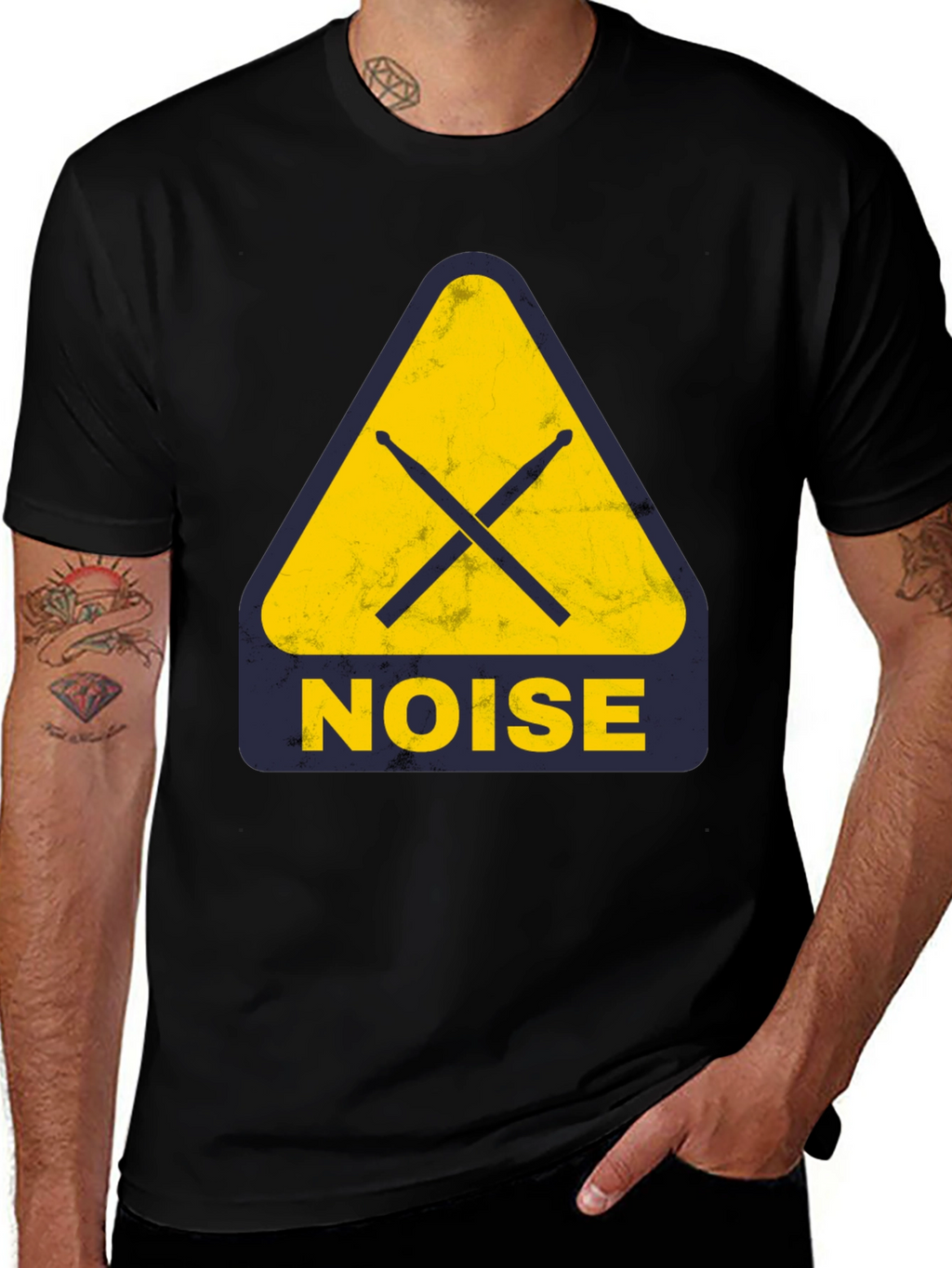 Noise Drummer T-Shirt - Black