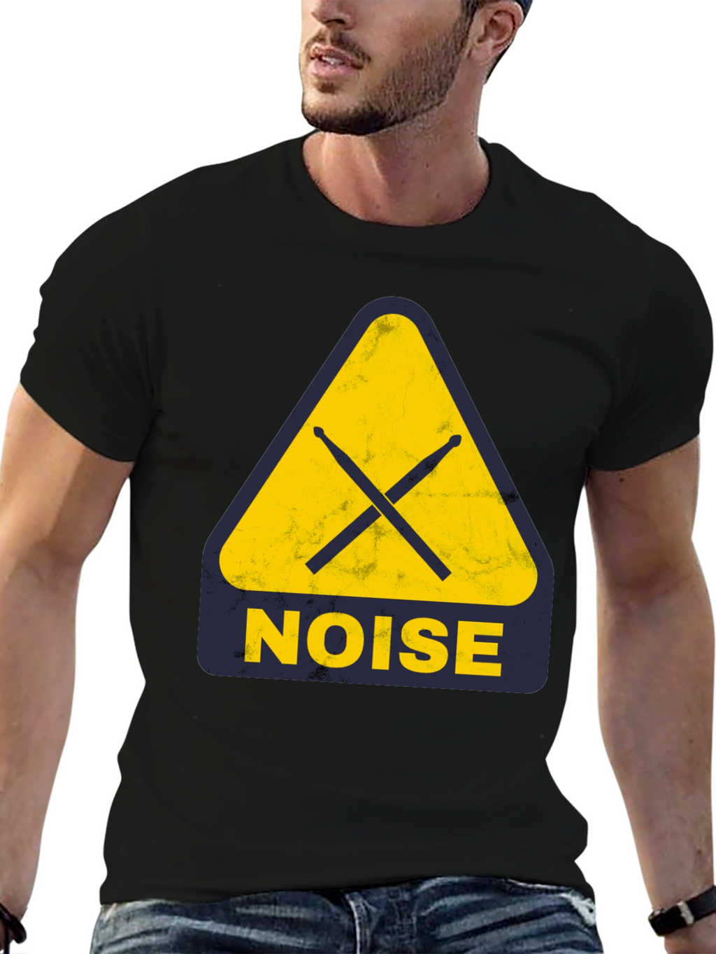 Noise Drummer T-Shirt - Black