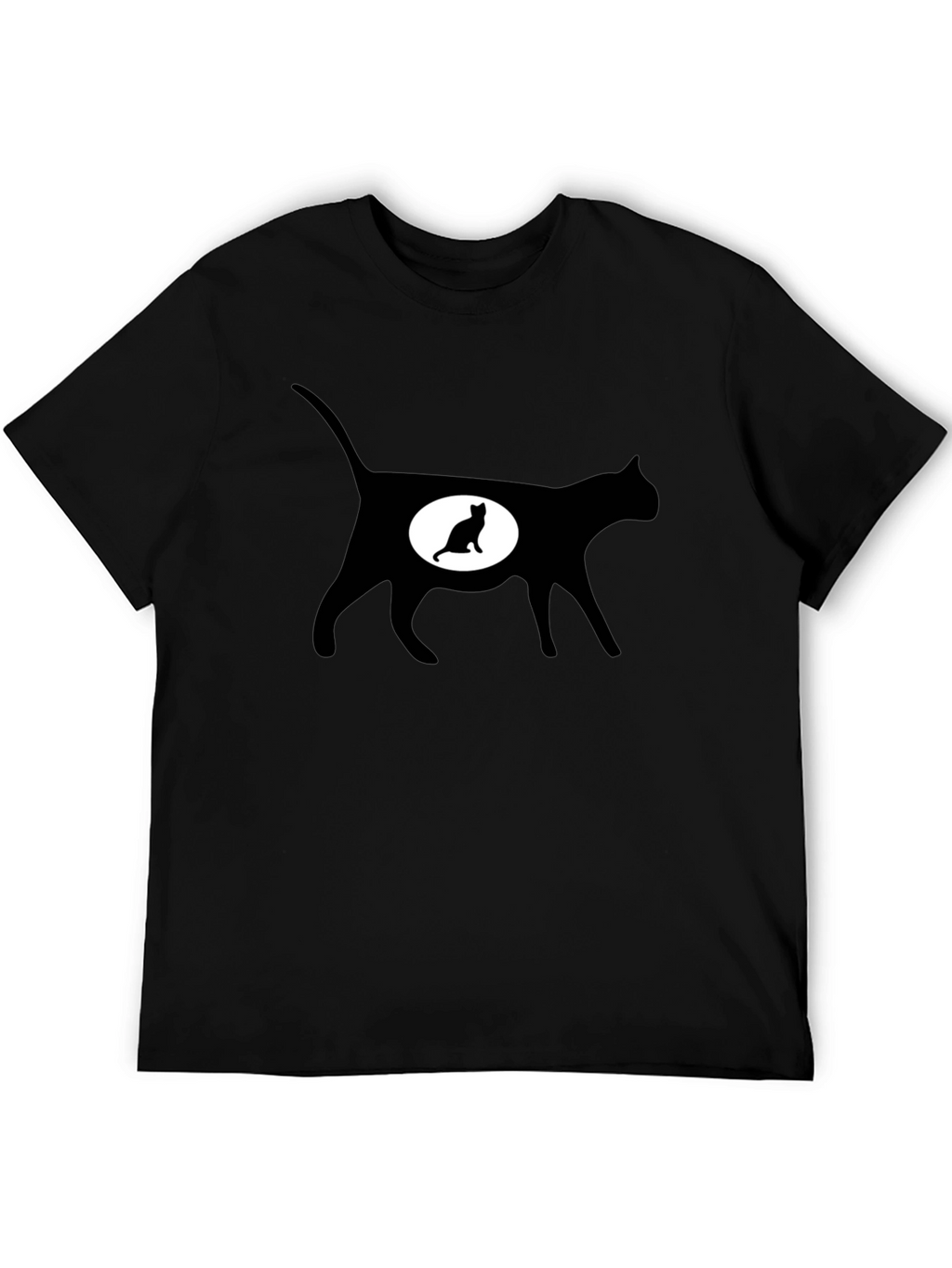 Cat Silhouette T-Shirt - Expecting Kitten