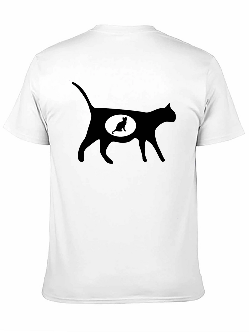 Cat Silhouette T-Shirt - Expecting Kitten