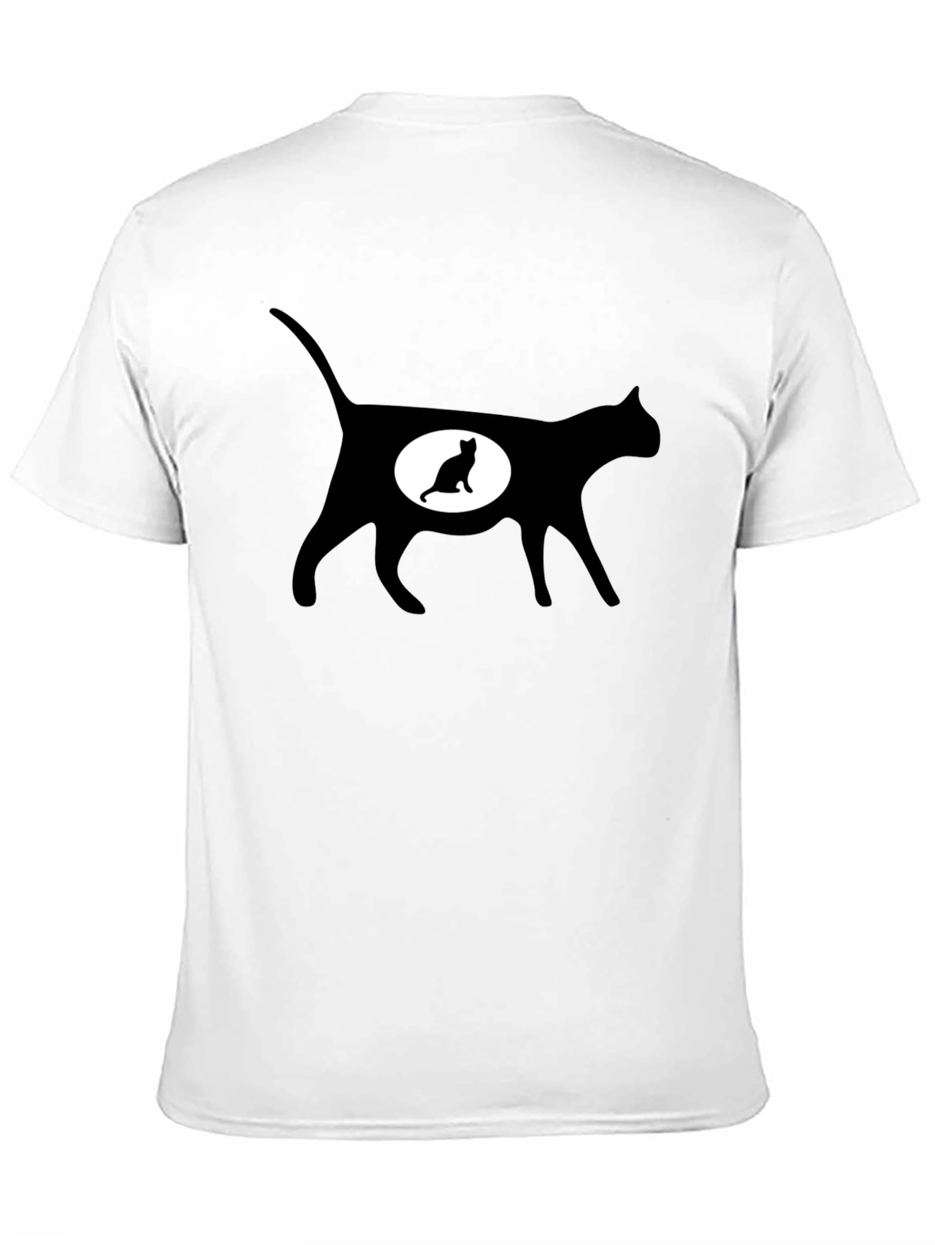 Cat Silhouette T-Shirt - Expecting Kitten