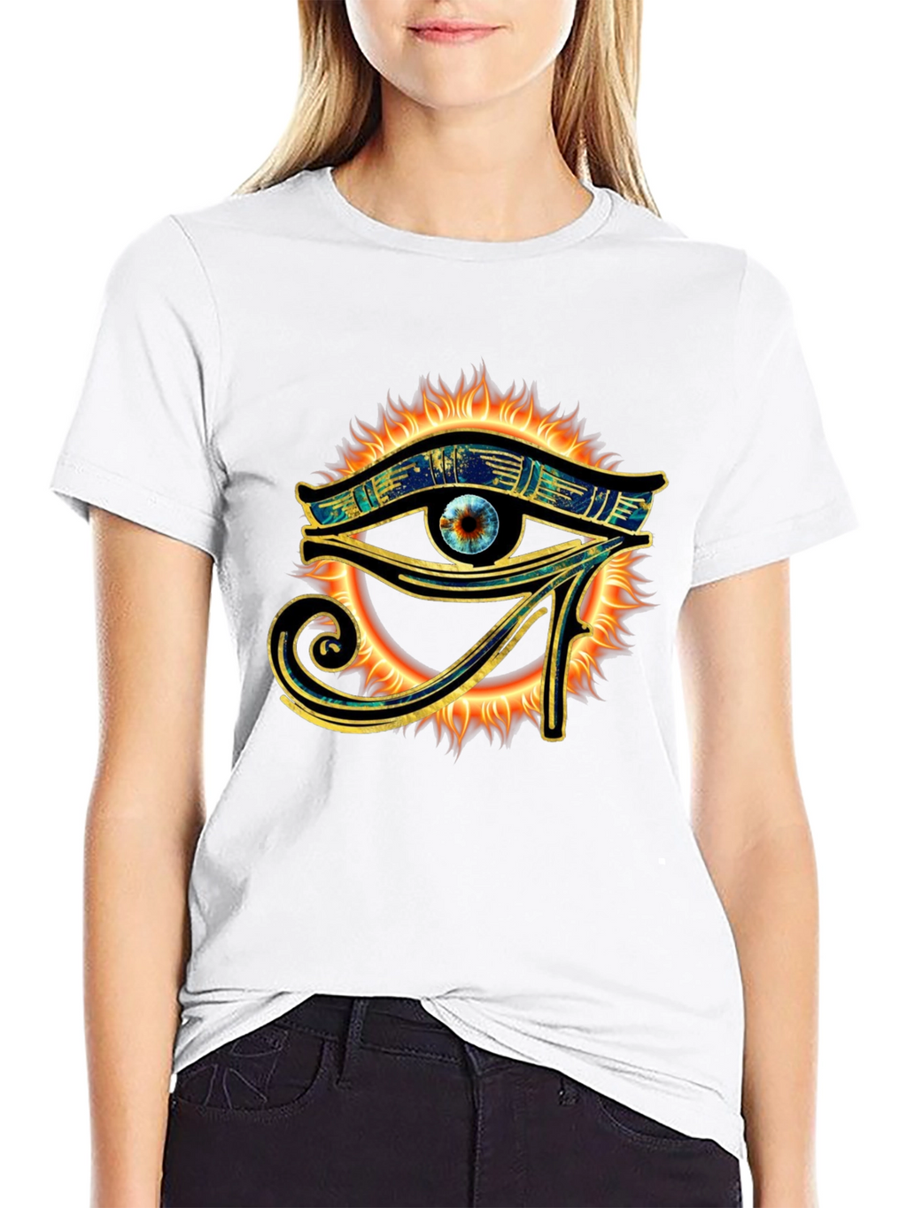 Eye of Horus Graphic Tee - Black