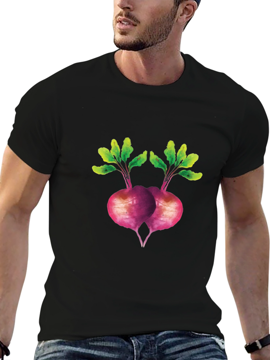 Beet Graphic T-Shirt - Unique Vegetable Design