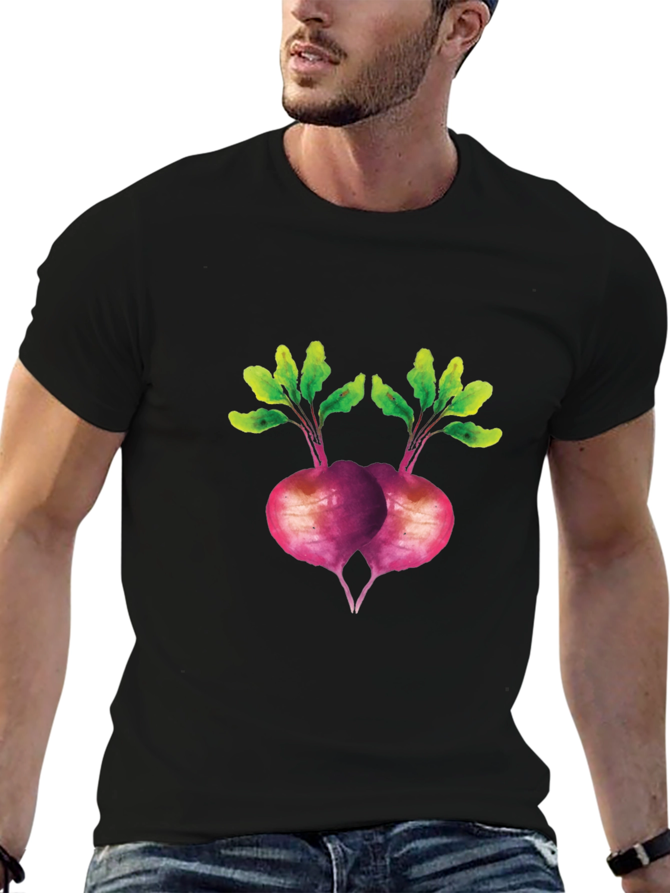 Beet Graphic T-Shirt - Unique Vegetable Design