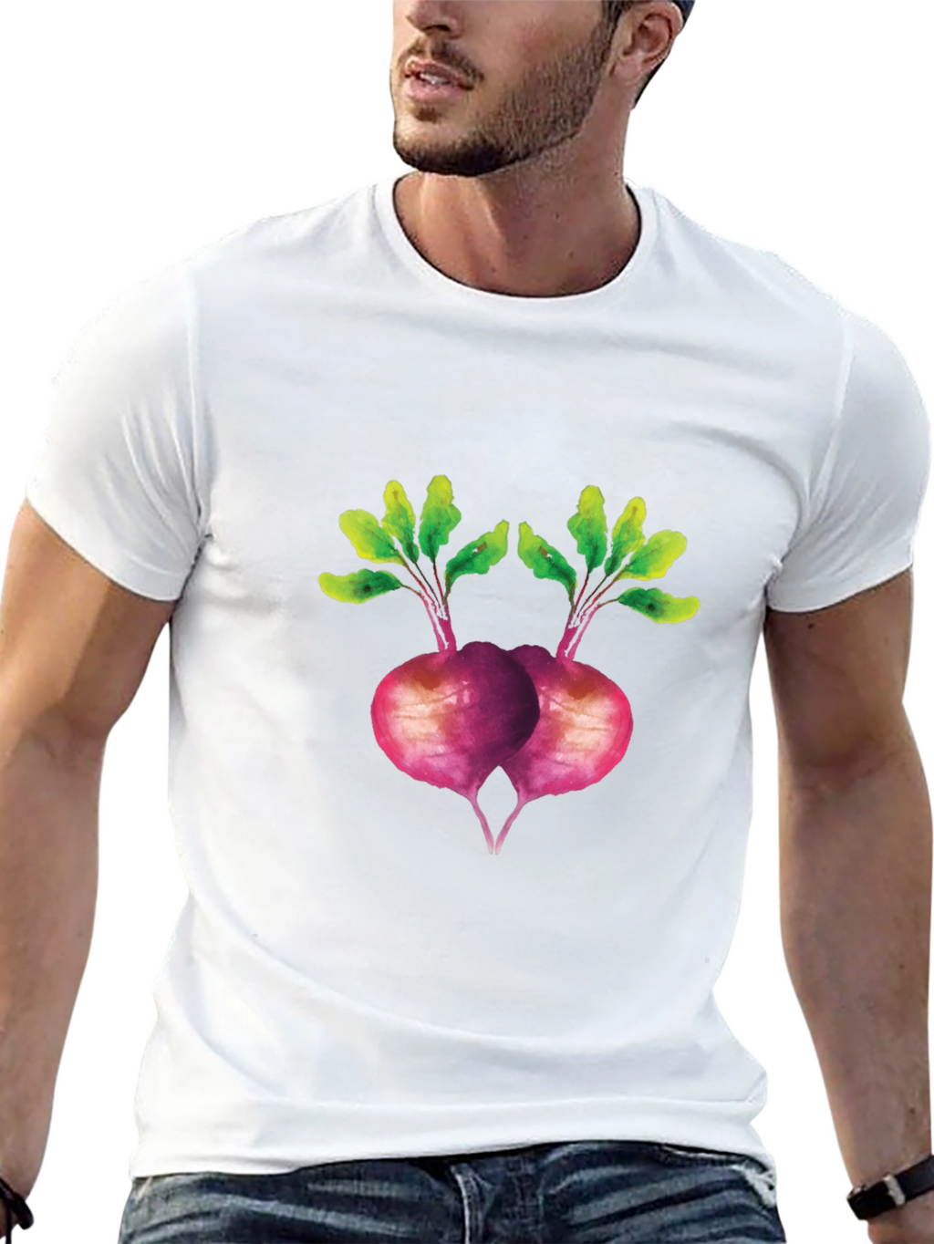 Beet Graphic T-Shirt - Unique Vegetable Design