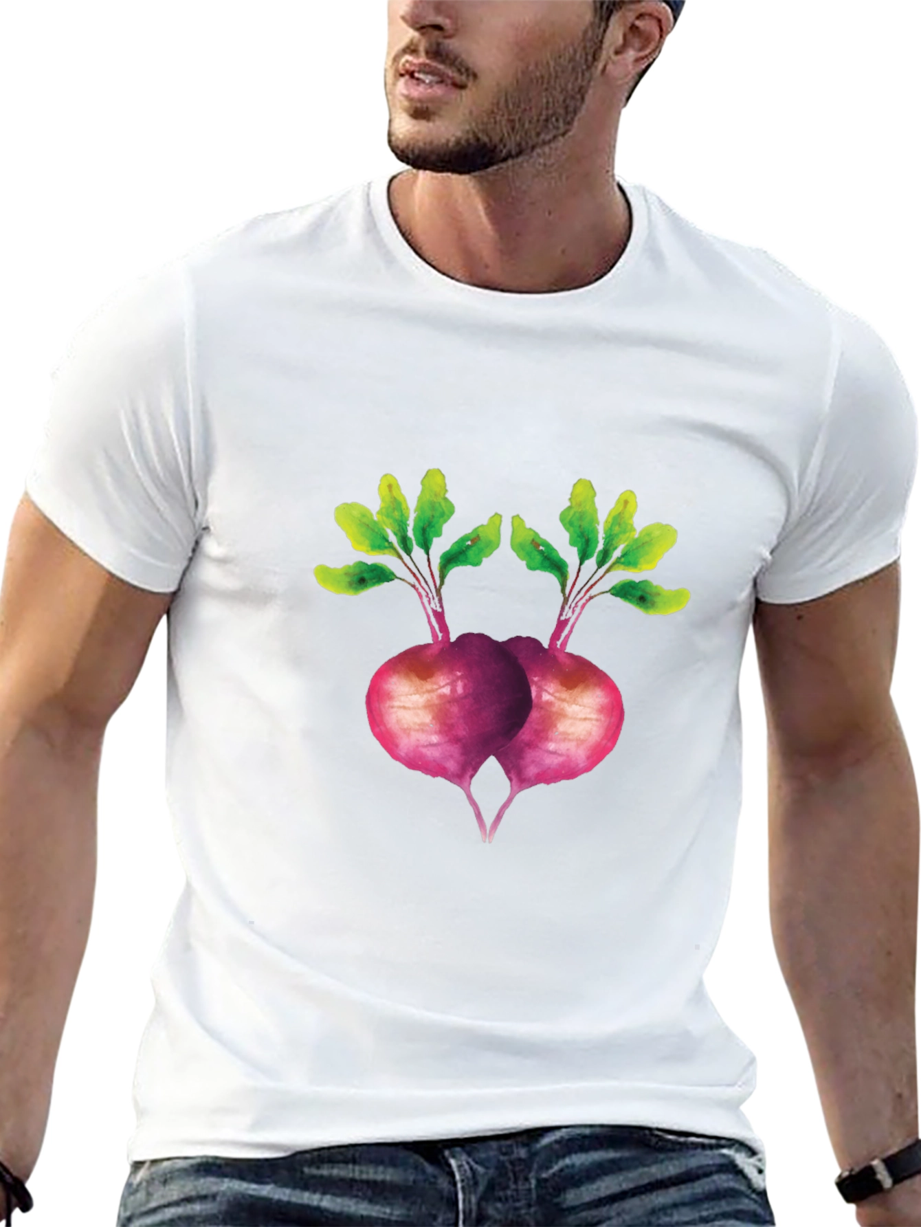 Beet Graphic T-Shirt - Unique Vegetable Design