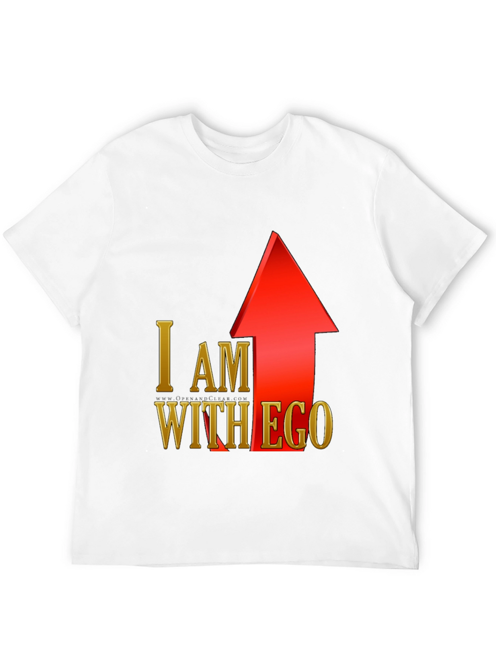 I Am With Ego Graphic T-Shirt - Black