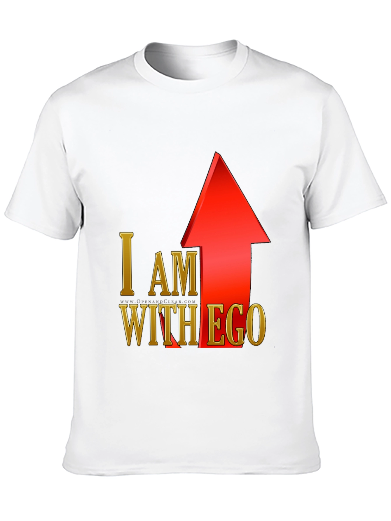 I Am With Ego Graphic T-Shirt - Black