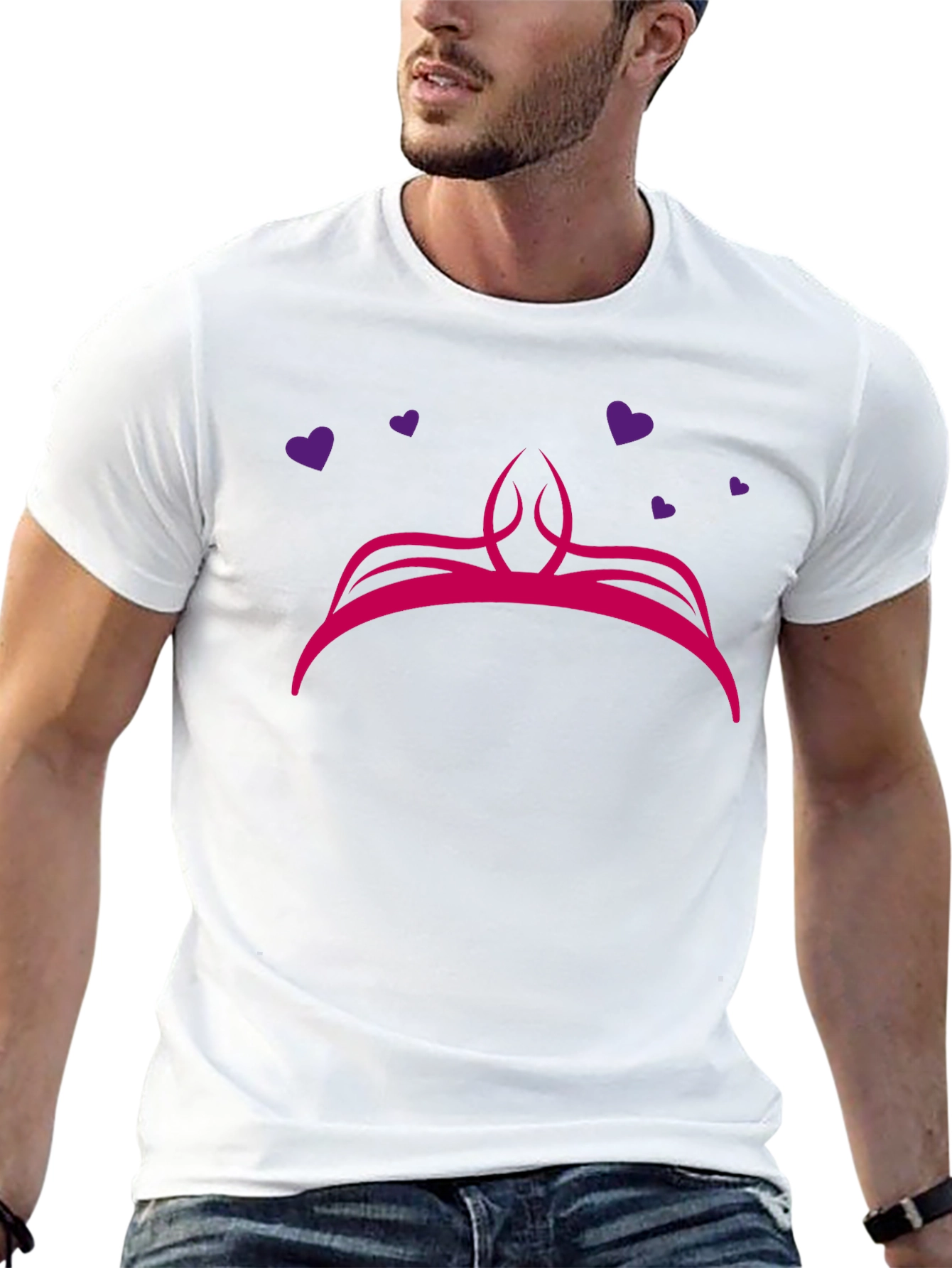 Princess Crown Tee - Stylish Graphic T-Shirt