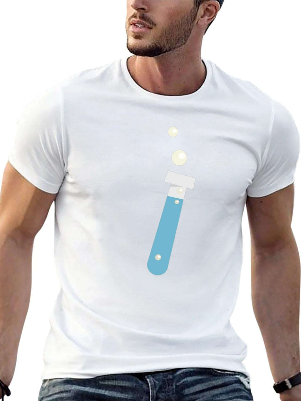 Science Test Tube Graphic T-Shirt