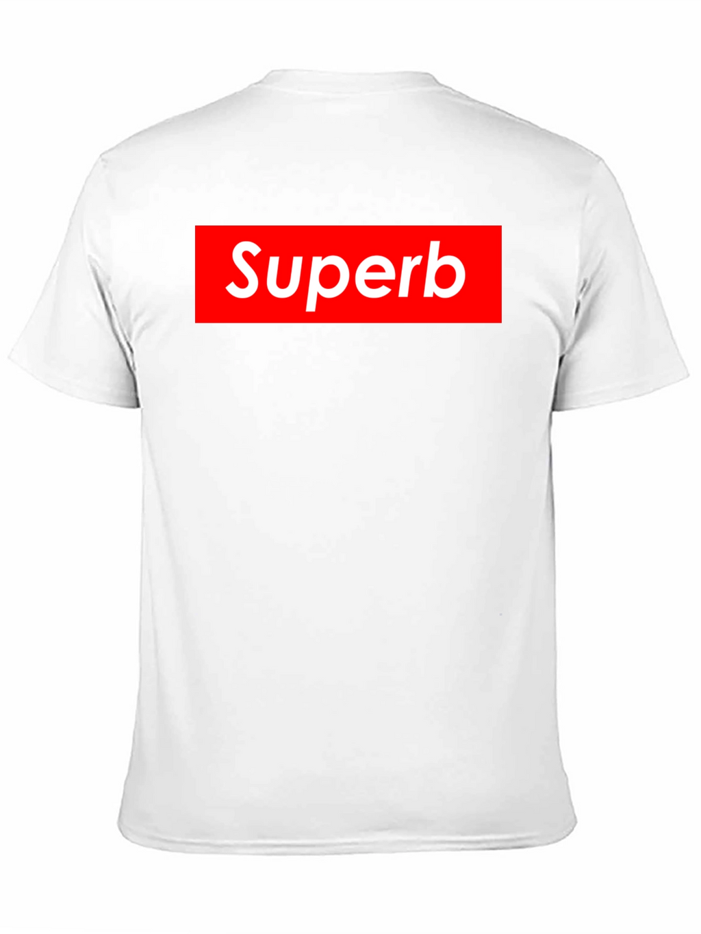Superb Graphic Tee - Red Box Logo Style T-Shirt