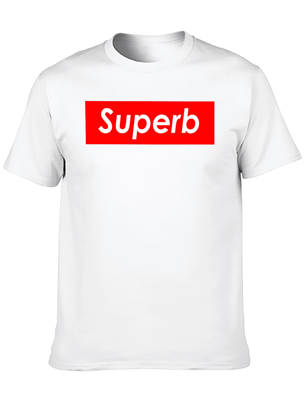 Superb Graphic Tee - Red Box Logo Style T-Shirt