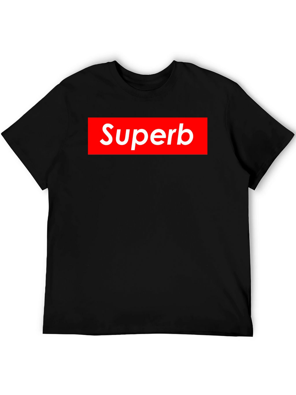 Superb Graphic Tee - Red Box Logo Style T-Shirt