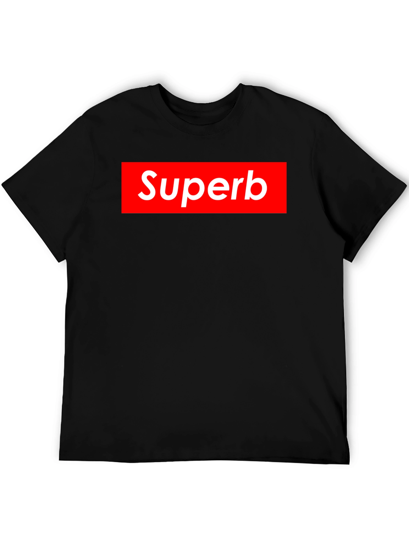 Superb Graphic Tee - Red Box Logo Style T-Shirt