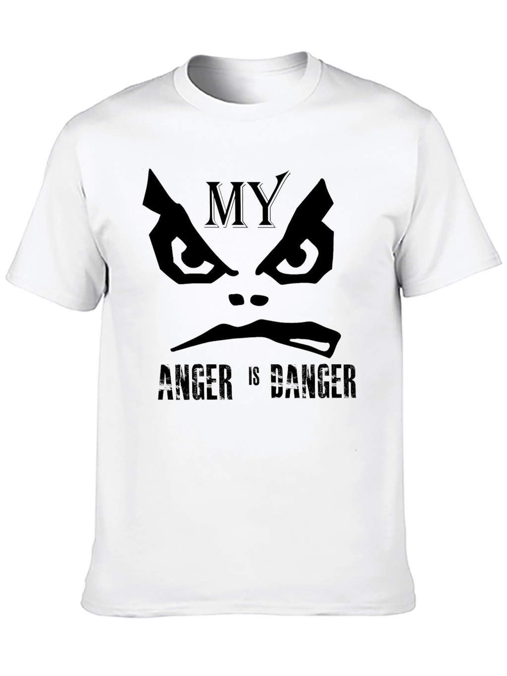 My Anger Is Danger Black Graphic Tee