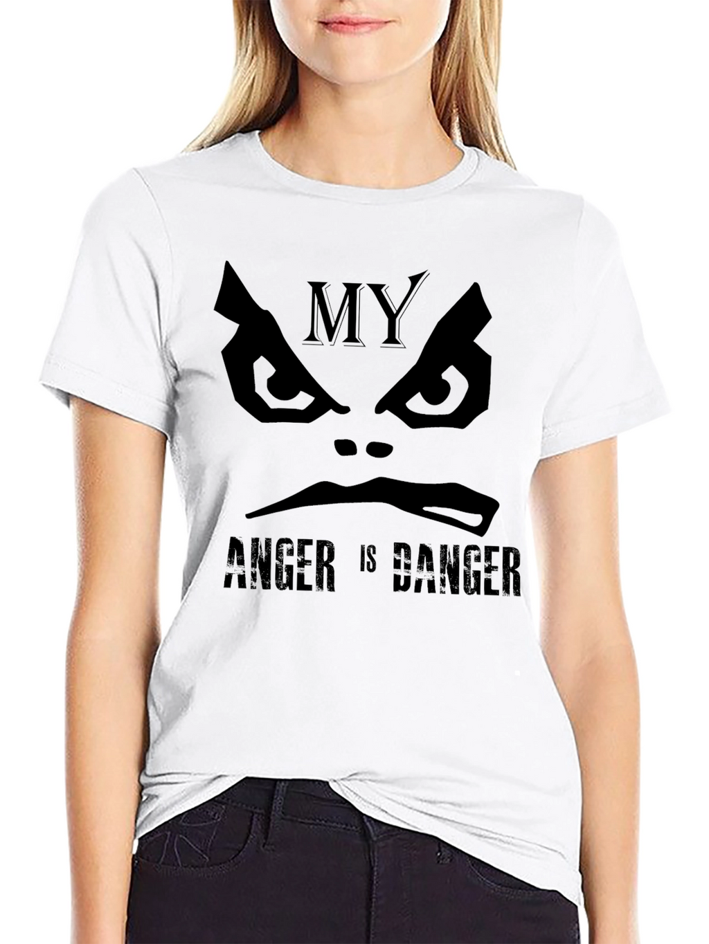 My Anger Is Danger Black Graphic Tee