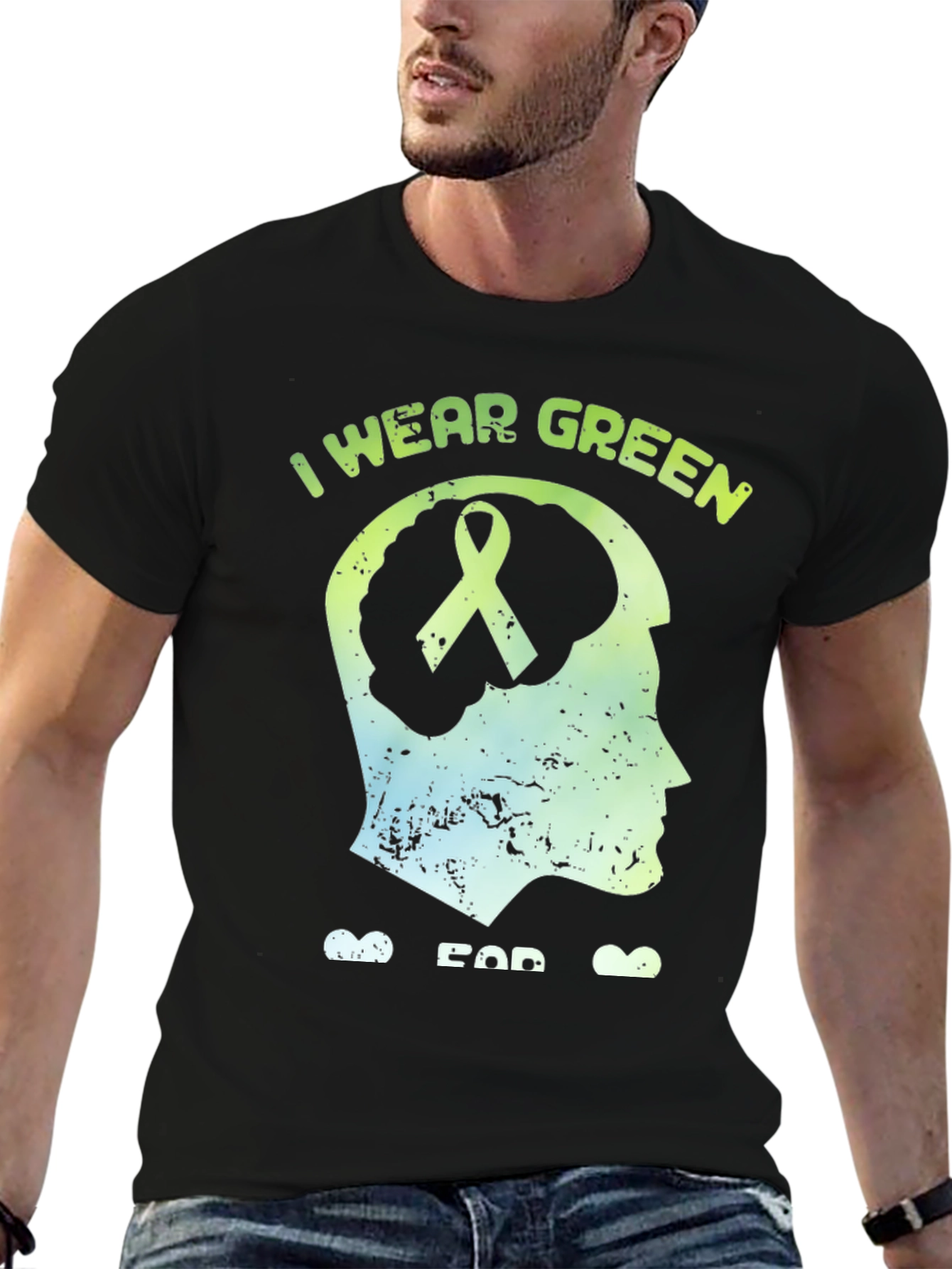 I Wear Green Mental Health Awareness T-Shirt